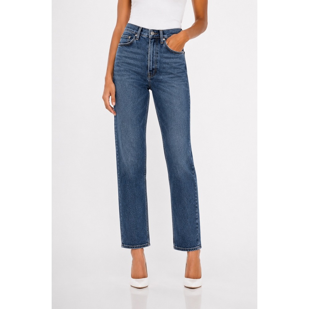 AGOLDE 90's Mid Rise Loose Fit Straight Leg Blue Jeans Womens Size 23